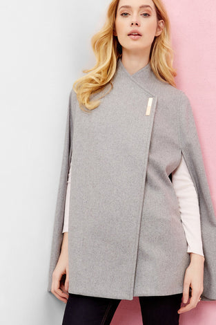 Aillaa Wool Wrap Over Cape
