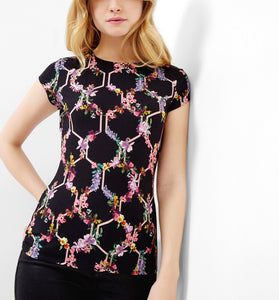 Dellila Lost Garden Fitted T-Shirt