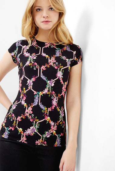 Dellila Lost Garden Fitted T-Shirt