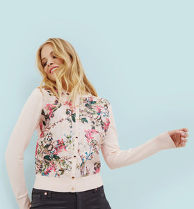 Karlia Blossom Jacquard Cardigan