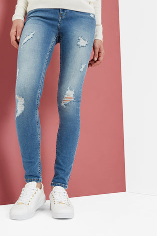 Kimle Ripped Skinny Jeans