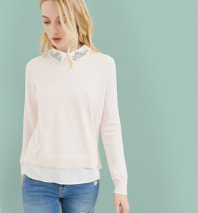 Miriah Embellished Collar Jumper